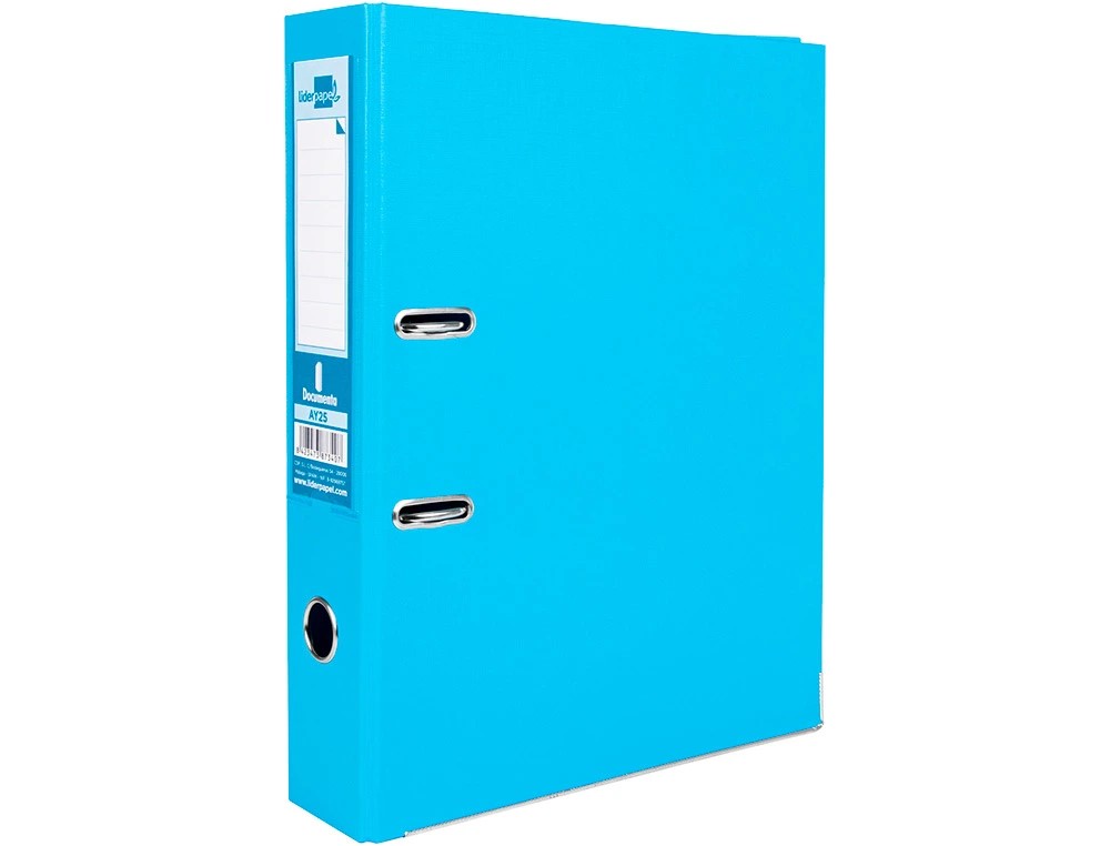 ARCHIVADOR PALANCA  FOLIO 75MM CELESTE REF. 79700