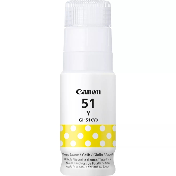 BOTELLA DE TINTA Canon GI51 Amarillo Botella de Tinta Original - GI51Y/4548C001