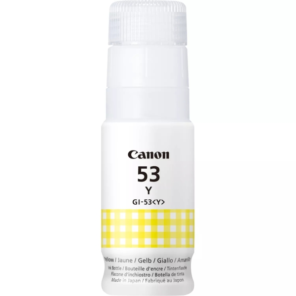 BOTELLA DE TINTA Canon GI53 Amarillo Botella de Tinta Original - GI53Y/4690C001