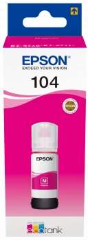 BOTELLA DE TINTA Epson 104 Magenta Botella de Tinta Original - C13T00P340