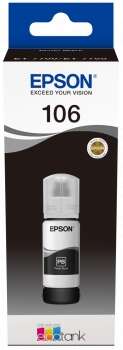 BOTELLA DE TINTA Epson 106 Negro Photo Botella de Tinta Original - C13T00R140
