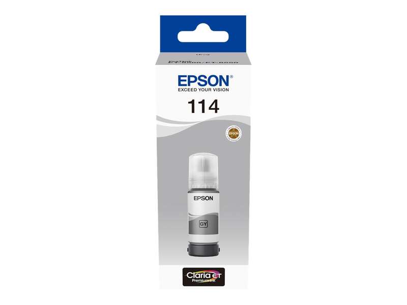 BOTELLA DE TINTA Epson 114 Gris Botella de Tinta Pigmentada Original - C13T07B540
