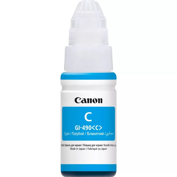 BOTELLA DE TINTA ORIGINAL Canon GI490 Cyan Botella de Tinta Original - GI490C/0664C001