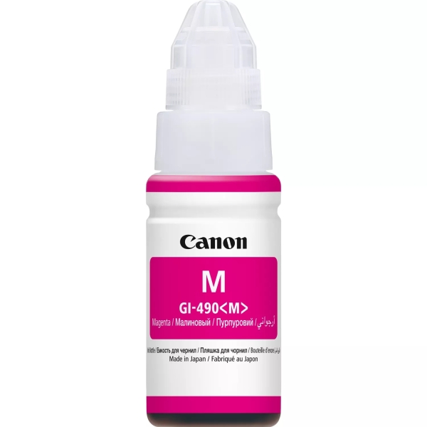 BOTELLA DE TINTA ORIGINAL Canon GI490 Magenta Botella de Tinta Original - GI490M/0665C001