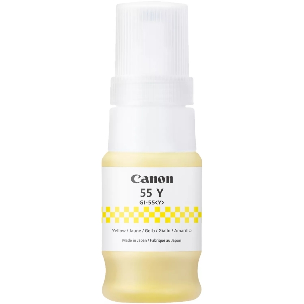 BOTELLA ORIGINAL Canon GI55 Amarillo Botella de Tinta Original - GI55Y/6291C001
