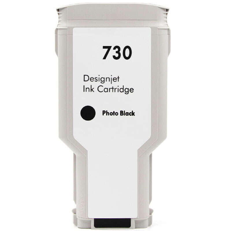 CARTUCHO COMPATIBLE  Generico HP 730 Negro Photo Cartucho de Tinta - Reemplaza P2V73A/P2V67A