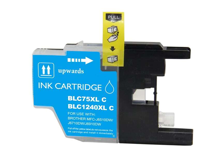 CARTUCHO COMPATIBLE Brother LC1240XL/LC1220XL/LC1280XL Cyan Cartucho de Tinta Generico - Reemplaza LC1240C/LC1220C/LC1280XLC