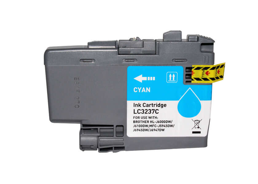 CARTUCHO COMPATIBLE Brother LC3237 Cyan Cartucho de Tinta Pigmentada Generico - Reemplaza LC3237C