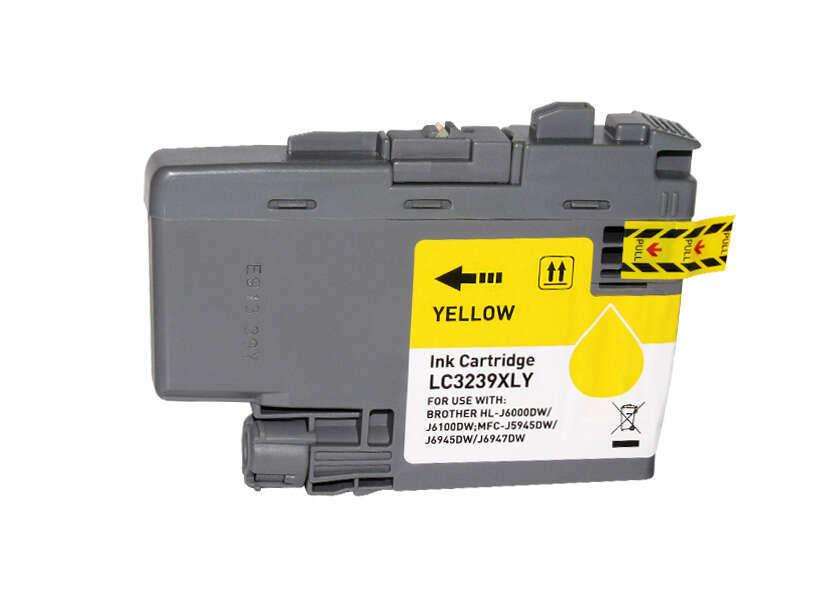 CARTUCHO COMPATIBLE Brother LC3239XL Amarillo Cartucho de Tinta Pigmentada Generico - Reemplaza LC3239XLY