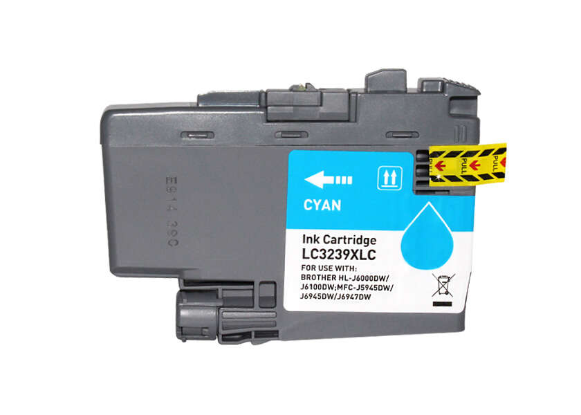 CARTUCHO COMPATIBLE Brother LC3239XL Cyan Cartucho de Tinta Pigmentada Generico - Reemplaza LC3239XLC