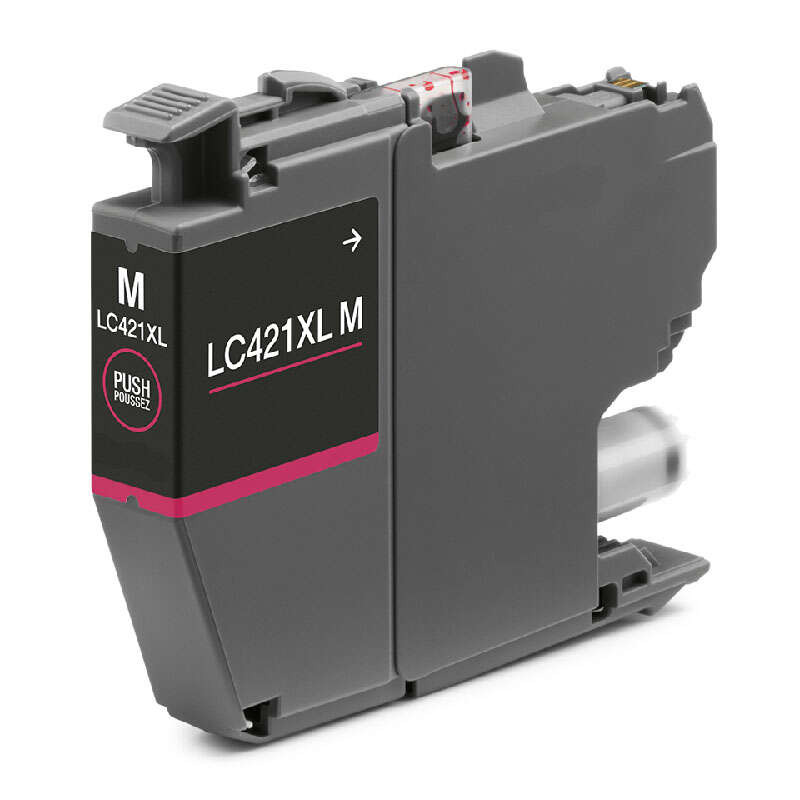 CARTUCHO COMPATIBLE Brother LC421XL Magenta Cartucho de Tinta Generico - Reemplaza LC421XLM
