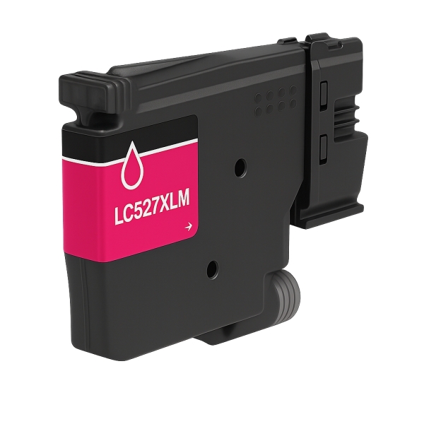 CARTUCHO COMPATIBLE Brother LC527XL Magenta Cartucho de Tinta Pigmentada Generico - Reemplaza LC527XLM/LC527M