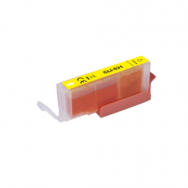 CARTUCHO COMPATIBLE Canon CLI531 Amarillo Cartucho de Tinta Generico - Reemplaza 6121C001/CLI531Y