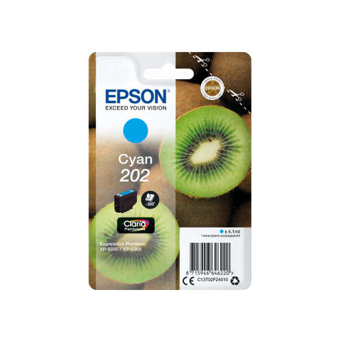 CARTUCHO COMPATIBLE Epson 202 Cyan Cartucho de Tinta Original - C13T02F24010