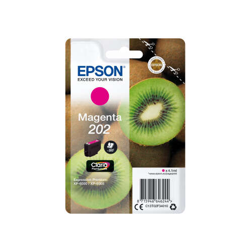CARTUCHO COMPATIBLE Epson 202 Magenta Cartucho de Tinta Original - C13T02F34010