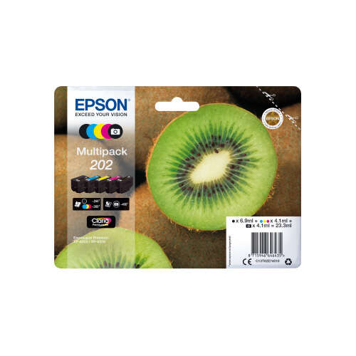 CARTUCHO COMPATIBLE Epson 202 Pack de 5 Cartuchos de Tinta Originales - C13T02E74010