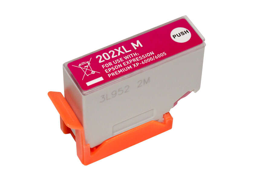 CARTUCHO COMPATIBLE Epson 202XL Magenta Cartucho de Tinta Generico - Reemplaza C13T02H34010/C13T02F34010
