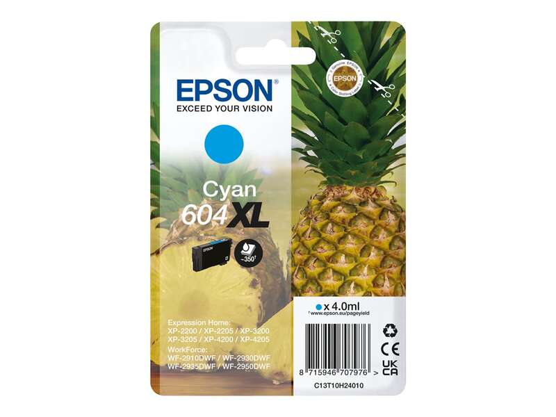 CARTUCHO COMPATIBLE Epson 604XL Cyan Cartucho de Tinta Original - C13T10H24010