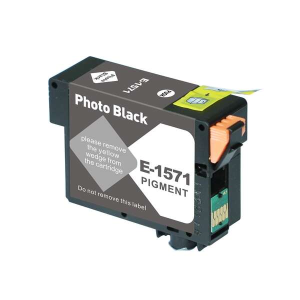 CARTUCHO COMPATIBLE Epson T1571 Negro Photo Cartucho de Tinta Pigmentada Generico - Reemplaza C13T15714010
