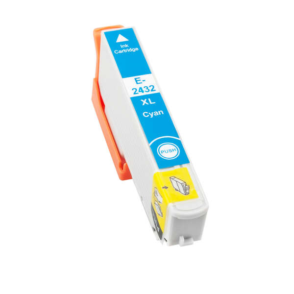 CARTUCHO COMPATIBLE Epson T2432/T2422 (24XL) Cyan Cartucho de Tinta Generico - Reemplaza C13T24324012/C13T24224012