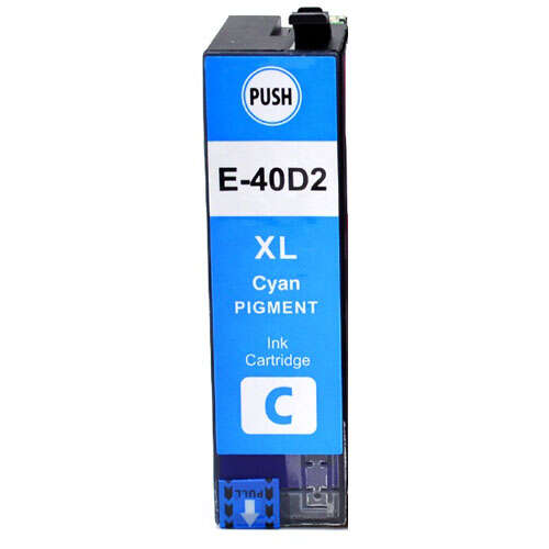 CARTUCHO COMPATIBLE Epson T40D2 Cyan Cartucho de Tinta Pigmentada Generico - Reemplaza C13T40D240/C13T40C240