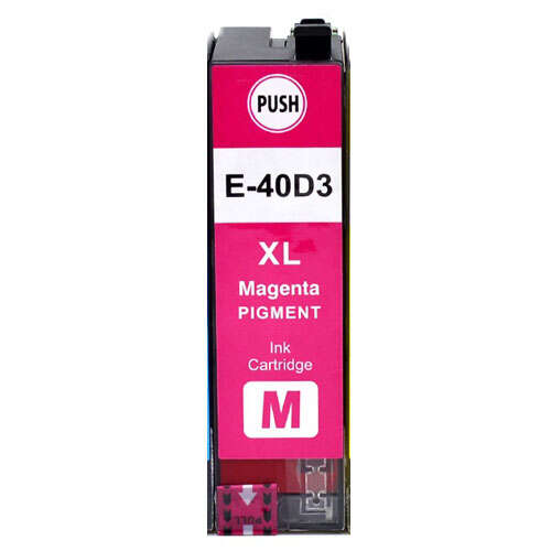 CARTUCHO COMPATIBLE Epson T40D3 Magenta Cartucho de Tinta Pigmentada Generico - Reemplaza C13T40D340/C13T40C340