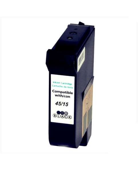 CARTUCHO COMPATIBLE Generico HP 45/15 Negro Cartucho de Tinta Pigmentada - Reemplaza 51645AE/C6615DE