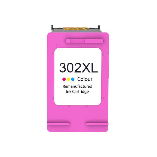 CARTUCHO COMPATIBLE Remanufacturado HP 302XL Color Cartucho de Tinta - Muestra Nivel de Tinta - Reemplaza F6U67AE/F6U65AE/B7RT9AE/B7RT6AE