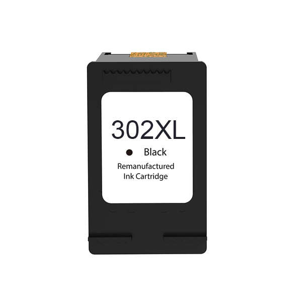 CARTUCHO COMPATIBLE Remanufacturado HP 302XL Negro Cartucho de Tinta - Muestra Nivel de Tinta - Reemplaza F6U68AE/F6U66AE/B7RT9AE/B7RT7AE