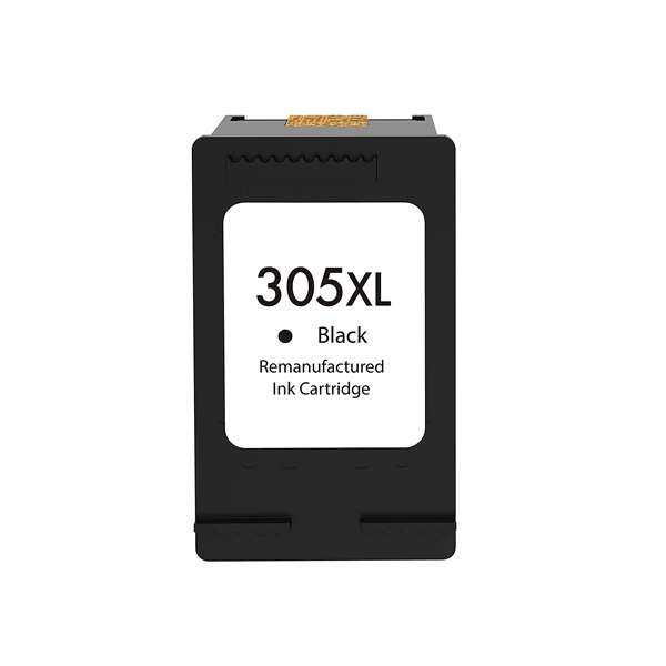 CARTUCHO COMPATIBLE Remanufacturado HP 305XL Negro Cartucho de Tinta - Muestra Nivel de Tinta - Reemplaza 3YM62AE/3YM61AE
