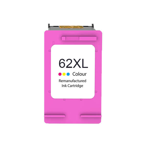 CARTUCHO COMPATIBLE Remanufacturado HP 62XL Color Cartucho de Tinta - Reemplaza C2P06AE/C2P07AE