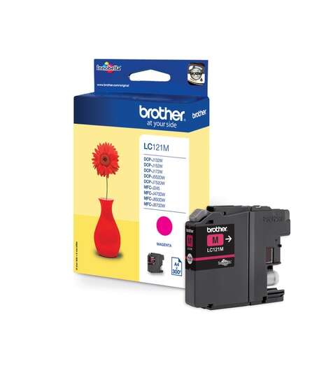 CARTUCHO ORIGINAL Brother LC121 Magenta Cartucho de Tinta Original - LC121MBP