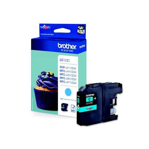 CARTUCHO ORIGINAL Brother LC123 Cyan Cartucho de Tinta Original - LC123CBP