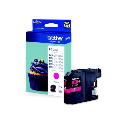CARTUCHO ORIGINAL Brother LC123 Magenta Cartucho de Tinta Original - LC123MBP