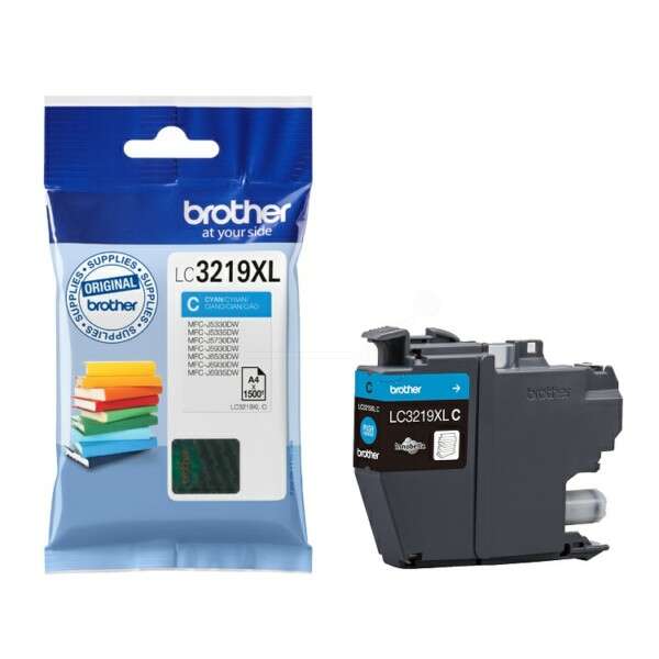 CARTUCHO ORIGINAL Brother LC3219XL Cyan Cartucho de Tinta Original - LC3219XLC