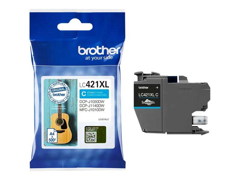 CARTUCHO ORIGINAL Brother LC421XL Cyan Cartucho de Tinta Original - LC421XLC
