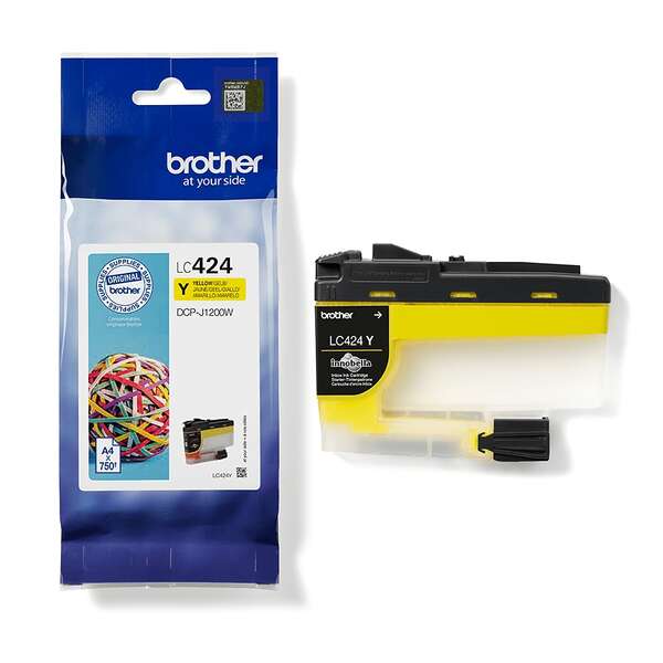 CARTUCHO ORIGINAL Brother LC424 Amarillo Cartucho de Tinta Original - LC424Y
