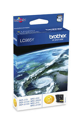 CARTUCHO ORIGINAL Brother LC985 Amarillo Cartucho de Tinta Original - LC985YBP