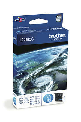 CARTUCHO ORIGINAL Brother LC985 Cyan Cartucho de Tinta Original - LC985CBP