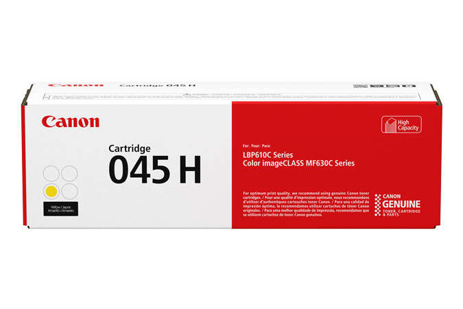 CARTUCHO ORIGINAL Canon 045H Amarillo Cartucho de Toner Original - 1243C002