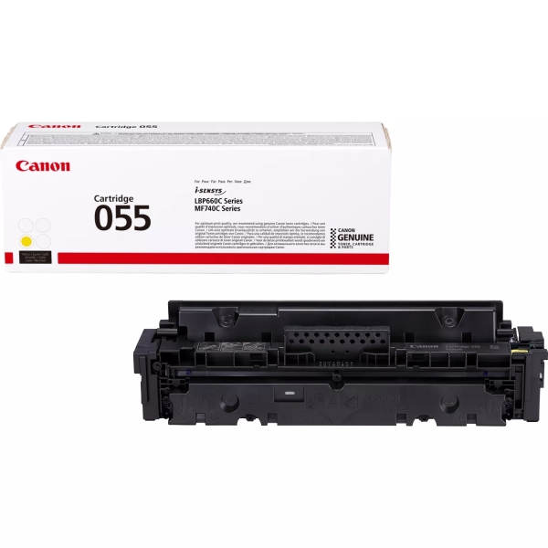 CARTUCHO ORIGINAL Canon 055 Amarillo Cartucho de Toner Original - 3013C002
