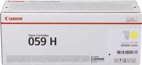 CARTUCHO ORIGINAL Canon 059H Amarillo Cartucho de Toner Original - 3624C001