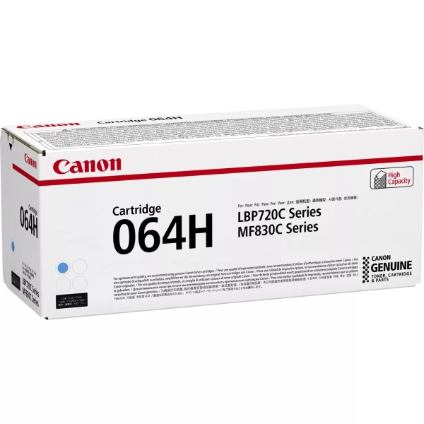 CARTUCHO ORIGINAL Canon 064H Cyan Cartucho de Toner Original - 4936C001