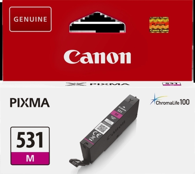 CARTUCHO ORIGINAL Canon CLI531 Magenta Cartucho de Tinta Original - 6120C001/CLI531M