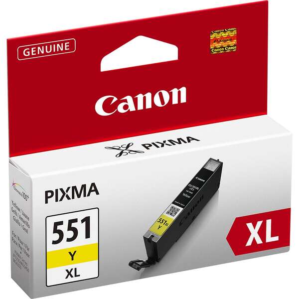 CARTUCHO ORIGINAL Canon CLI551 Amarillo Cartucho de Tinta Original - 6511B001
