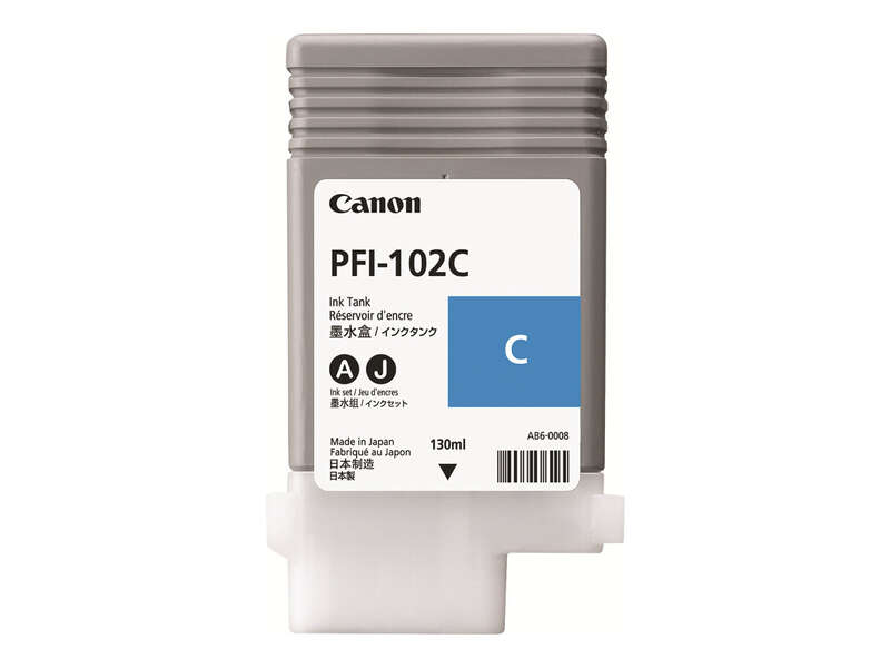 CARTUCHO ORIGINAL Canon PFI102 Cyan Cartucho de Tinta Original - 0896B001