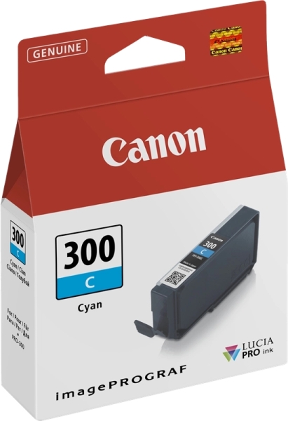 CARTUCHO ORIGINAL Canon PFI300 Cyan Cartucho de Tinta Original - 4194C001/PFI300C