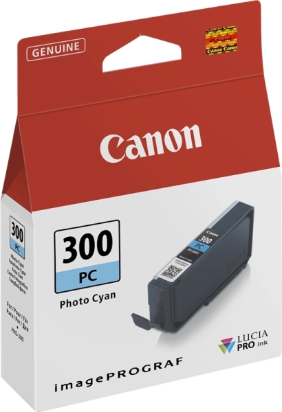 CARTUCHO ORIGINAL Canon PFI300 Cyan Photo Cartucho de Tinta Original - 4197C001/PFI300PC