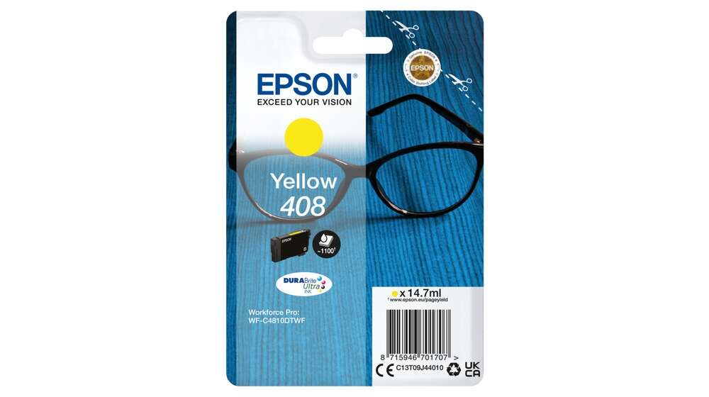 CARTUCHO ORIGINAL Epson 408 Amarillo Cartucho de Tinta Original - C13T09J44010