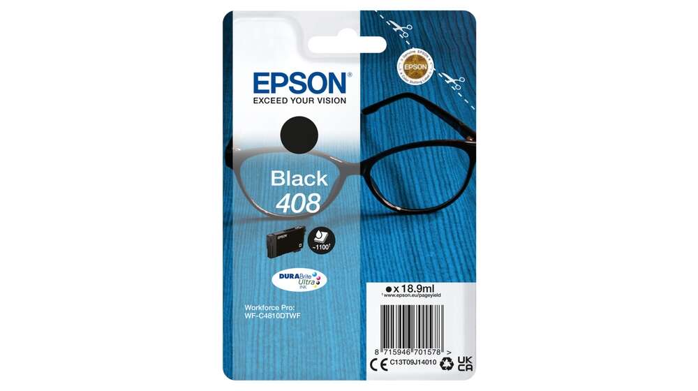 CARTUCHO ORIGINAL Epson 408 Negro Cartucho de Tinta Original - C13T09J14010